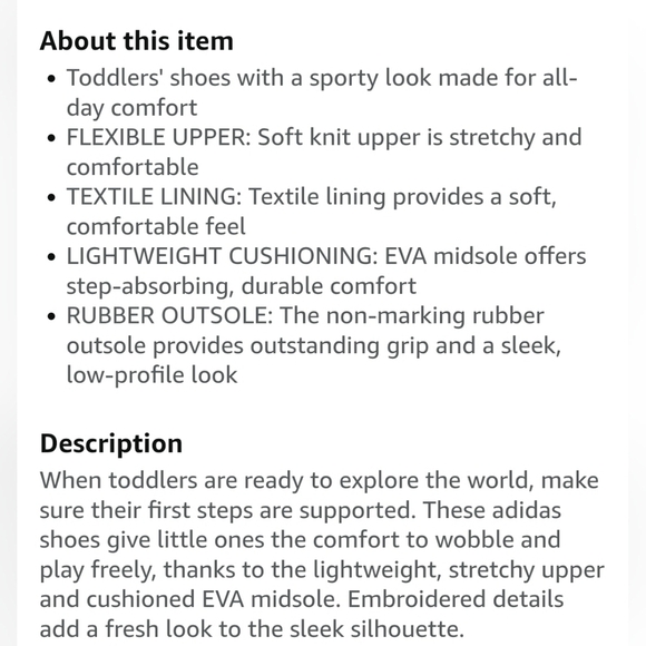 Adidas Swift Run 1.0 Kids Sneakers - Sz 5K - Picture 10 of 12